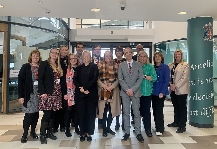 Staff from Liverpool Hope University's School of Education prepare to welcome prospective teachers to their PGCE Open Evening