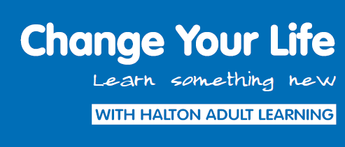 White text on blue background - highlighting change your life programme