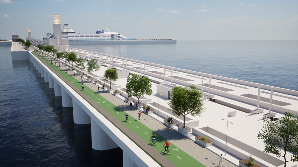 Concept image of mersey tidal barrier