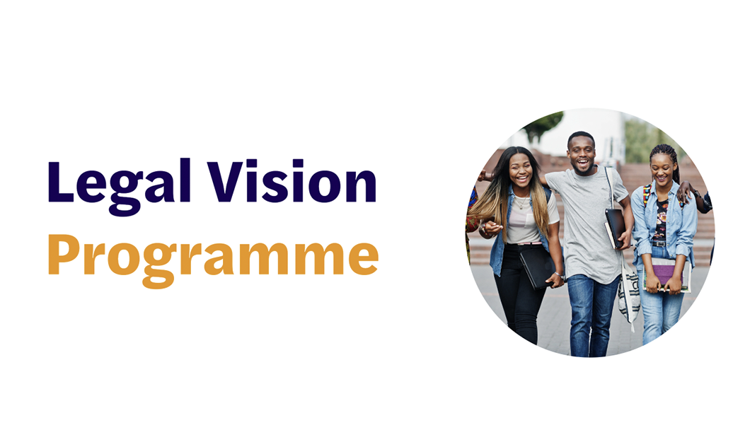 Image showing group shot on white background with blue and orange text